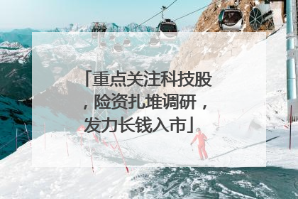 重点关注科技股，险资扎堆调研，发力长钱入市